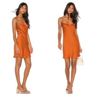 House of Harlow x REVOLVE Ira Mini Slip Dress Women’s Size Small in Burnt Orange